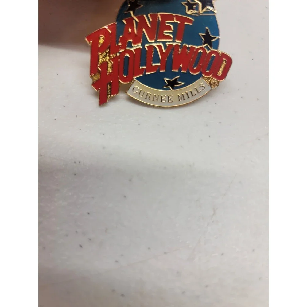 Vintage Planet Hollywood Gurnee Mills  Enamel Souvenir Collectible Lapel Pin